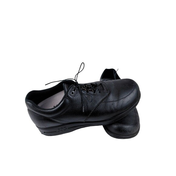 SAS Bout Time Mens 10 W Black Leather EZ Lace Up Comfort Casual Loafer Shoes main image 10